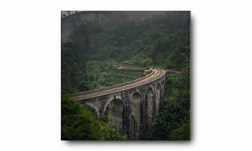 OBRAZ NA PŁÓTNIE 045 Kolej 40x40cm na Arena.pl