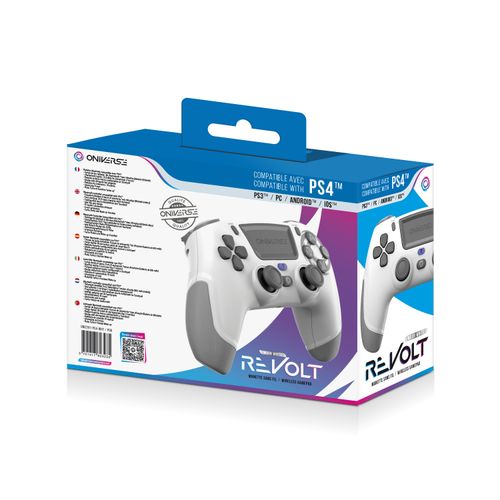 Pad bezprzewodowy Revolt Moon White ONIVERSE DO PS4, PS3, PC, Android, iOS na Arena.pl