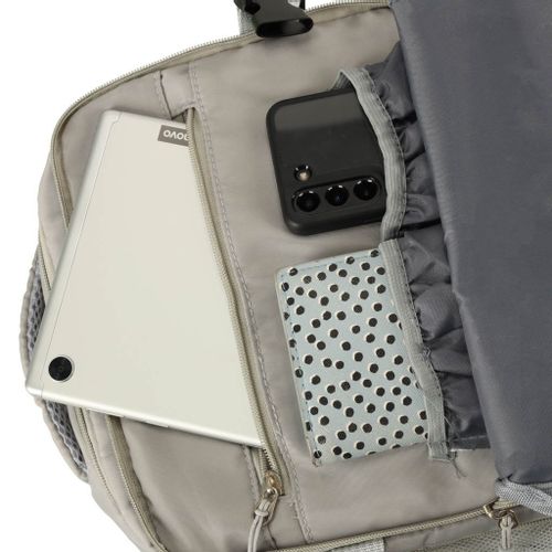 Plecak podróżny do samolotu wodoodporny kabel USB 45x16x28cm szary na Arena.pl