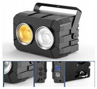 Reflektor Led Sceniczny Estradowy Teatralny Mocny 180W 2 Oczy 3200K/6500K