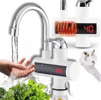 ELEKTRYCZNY PRZEPŁYWOWY PODGRZEWACZ WODY 3000 LCD GRZAŁK NADUMYWALKOWY KRAN