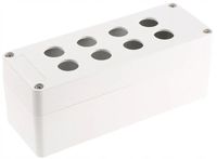 KASETA STEROWNICZA 8-OTWOROWA 22mm IP65 151x241mm SZARA SCHNEIDER XAPA2108