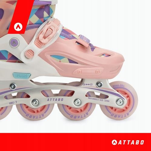 Łyżworolki dziecięce ATTABO Flashled regulowane r. 30-33 2w1 łyżwy i rolki na Arena.pl