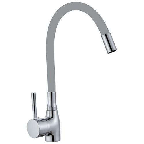 Zlewozmywak jednokomorowy z ociekaczem ARAGON szary  + bateria flex LAVO na Arena.pl