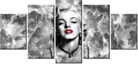 70CM 150CM OBRAZ 5 ELEM MARYLIN MONROE ELEKTRYZUJE ŚCIENNY