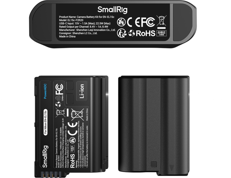 SmallRig 5486 Turbo Charging Kit for EN-EL15c Camera Batteries zdjęcie 6