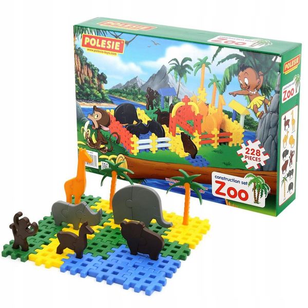Polesie 4802 Klocki Zoo (228 elem. w pudełku) zdjęcie 1