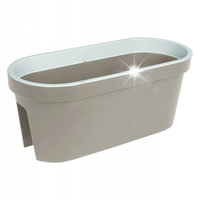 Doniczka na balustradę E&K, 40 cm, pastele
