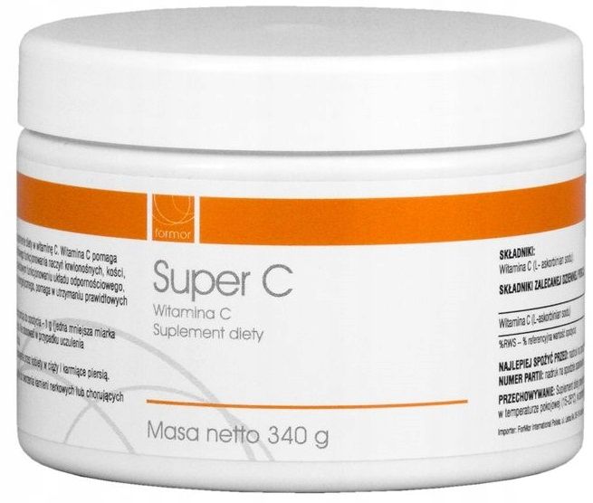 SUPER C WITAMINA 340g proszek L-askorbinian FORMOR zdjęcie 1