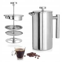 Zaparzacz Dzbanek do Kawy Herbaty Ziół Szklany 1L 1000 ml Duży 4 filiżanki