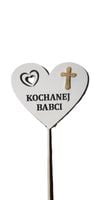 serce na piku  3szt. kochanej babci