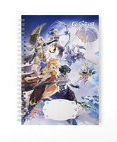 Zeszyt A5 100 stron w kratkę Genshin Impact