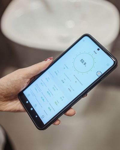 Waga Łazienkowa Analityczna Sportowa 13 Parametrów LCD ANDROID iOS Smart na Arena.pl