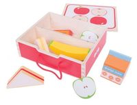 Drewniany zestaw śniadaniowy w pudełku