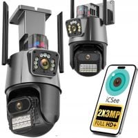 PODWÓJNA KAMERA 2W1 ZEWNĘTRZNA OBROTOWA IP WIFI FULL HD+ DO MONITORINGU