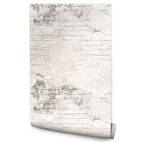 Tapeta Do Sypialni BETON Beżowe Cegły Ozdoba Mur