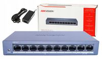 SWITCH POE DS-XS0110-P 8x POE + 2x UPLINK 10/100Mbps HIKVISION