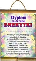 dyplom - dyplom zasłużonej emerytki d99
