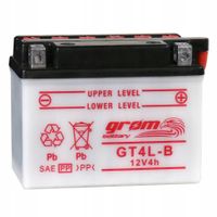 Akumulator motocyklowy GROM do skutera quada motoru YB4L-B 12V 4Ah 60A P+