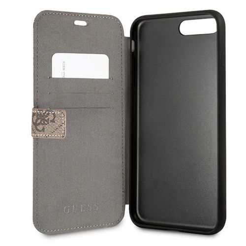 Guess iPhone 7 Plus/ iPhone 8 Plus GUFLBKI8L4GB brązowe book case 4G na Arena.pl