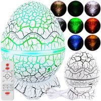 projektor gwiazd lampka nocna głośnik bluetooth jajo dinozaura