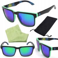 OKULARY PRZECIWSŁONECZNE MĘSKIE POLARYZACYJNE LUSTRZANE SOCZEWKI UV400 ETUI