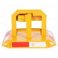 ŻELAZNA BLOKADA PARKINGOWA 46CM ODBLASKOWA 3 KLUCZE