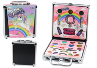 Zestaw Piękności W Walizce Cienie Brokaty Lakiery Czarna