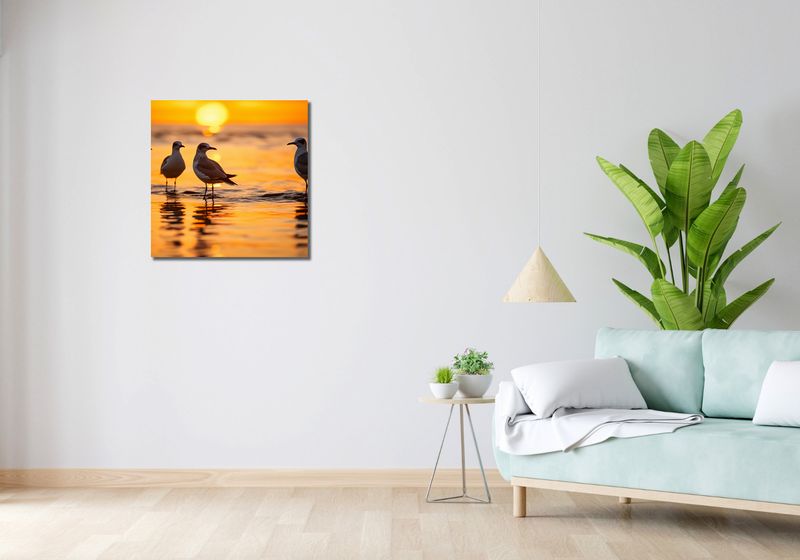 Obraz 60x60cm Mewia Gawęda zdjęcie 2