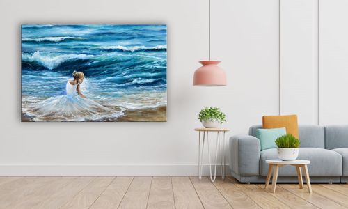 OBRAZ NA PŁÓTNIE 066 Morska bryza 40x30cm na Arena.pl