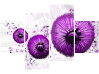 140CM 70 OBRAZ FIOLETOWE DMUCHAWCE ŚCIENNY