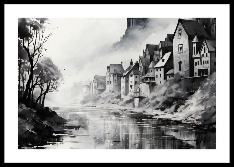 Plakat 45x30cm Mglisty Refleks zdjęcie 3