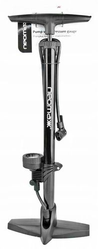 STACJONARNA POMPKA ROWEROWA METALOWA Z MANOMETREM RĘCZNA DO ROWERU PIŁEK na Arena.pl