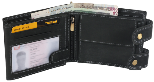 portfel męski skórzany 2900-bic black na Arena.pl