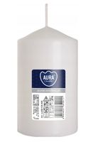 ŚWIECA tradycyjna WALEC BISPOL SW60/100-090 Aura BIAŁA 30H - 1 sztuka 10 cm