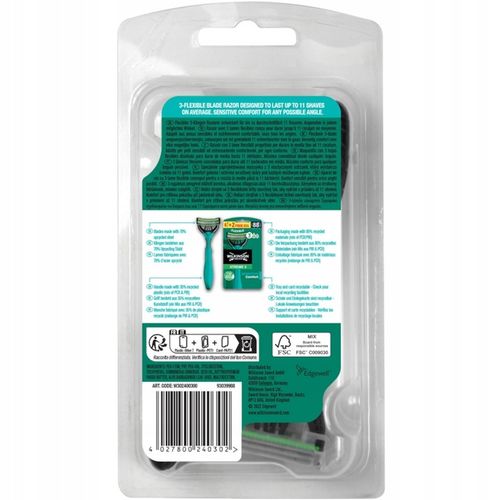 24x Maszynka do Golenia WILKINSON Xtreme 3 Comfort Sensitive na Arena.pl