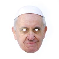 maska papierowa papież franciszek święty watykan