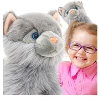 Maskotka Duży Pluszowy Kot Kotek Miękki Pluszak Przytulanka 28 cm