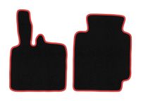 Dywaniki welurowe CARLUX-RED do Smart ForTwo I 1998-2007, czarne
