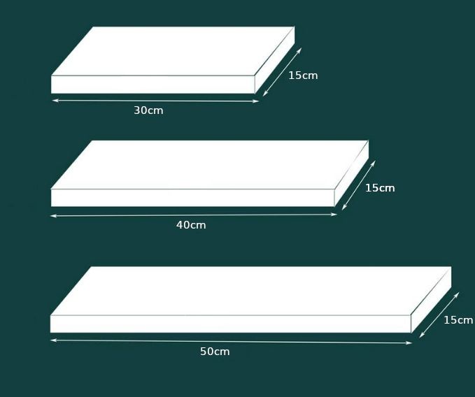 Zestaw Półek Ściennych Wiszących ARLES 30 40 50cm zdjęcie 7