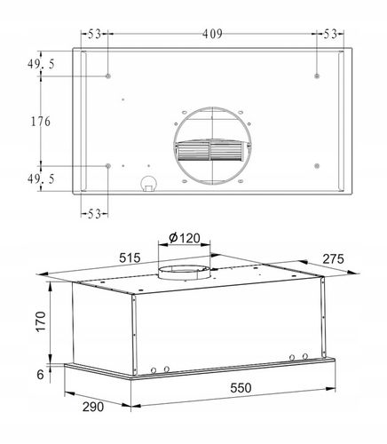 Okap Amica OMP 6253WG 389 m3/h LED na Arena.pl