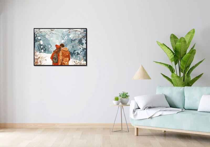 Plakat 84x59,5cm Razem w Śniegu zdjęcie 4