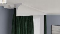 Listwa karniszowa DLK45 8cm x 5cm maskownica szyny sztukateria XPS DECOREM