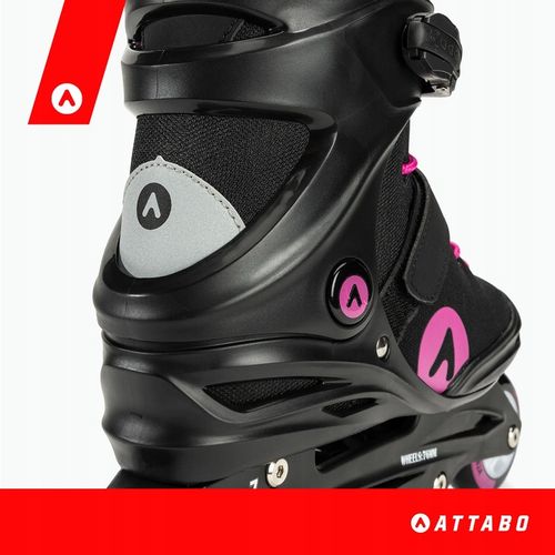 Rolki damskie ATTABO Cyclone 38 Czarne Rekreacyjne ABEC-7 Koła 76mm 82A PU na Arena.pl