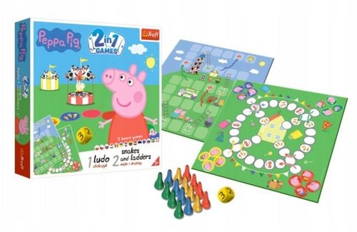 gra 2w1 chińczyk/ węże i drabiny peppa 02067 na Arena.pl