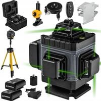 POZIOMICA LASEROWA 4D 360° 16 LINII LASER KRZYŻOWY ZIELONY + STATYW SET PRO