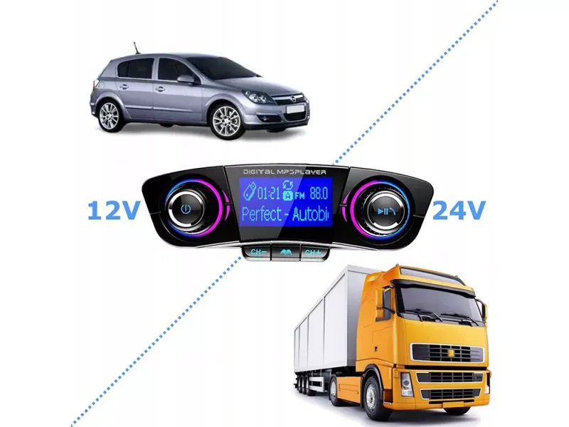 Transmiter fm bluetooth usb 5.0 wielofunkcyjny 8w1 zdjęcie 2