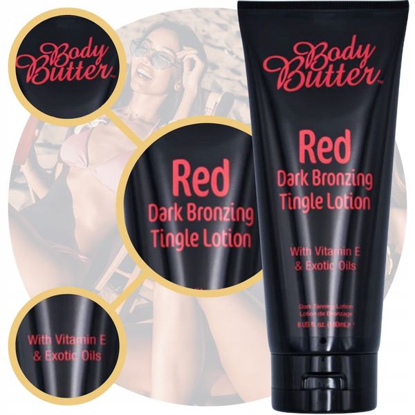 Body Butter Red Dark Bronzing Tingle Lotion zdjęcie 3
