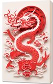 Obraz 60x100cm Czerwony Smok