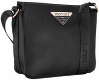 Torebka Damska CZARNA LISTONOSZKA MONNARI Klasyczna Regulowany Pasek